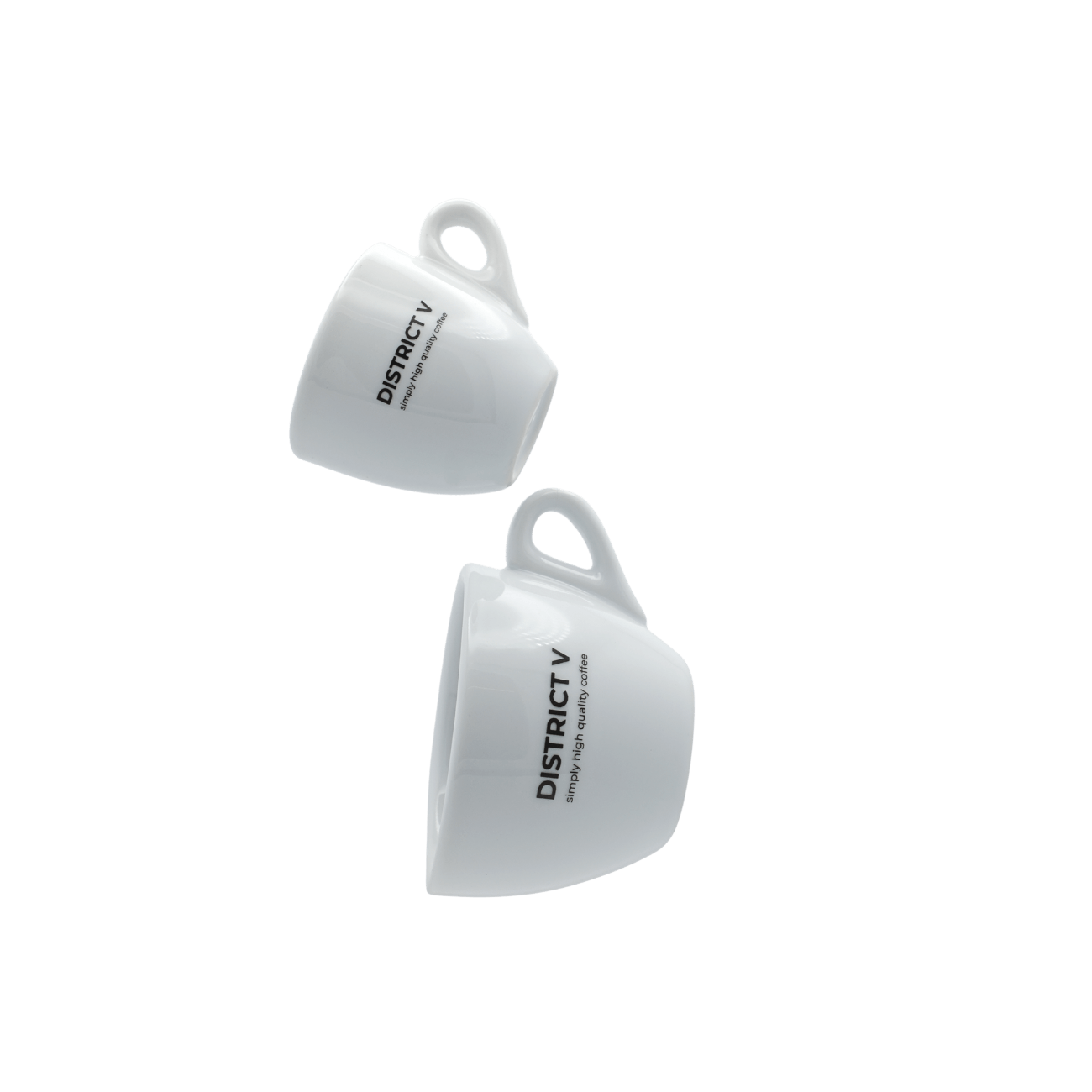 DISTRICT V Tasse - Porzellan Weiß